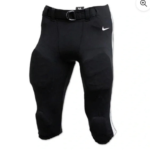 NIKE MENS PRO VAPOR FOOTBALL SHORTS SIZE XL in CASUAL BLACK/WHITE - Picture 1 of 8